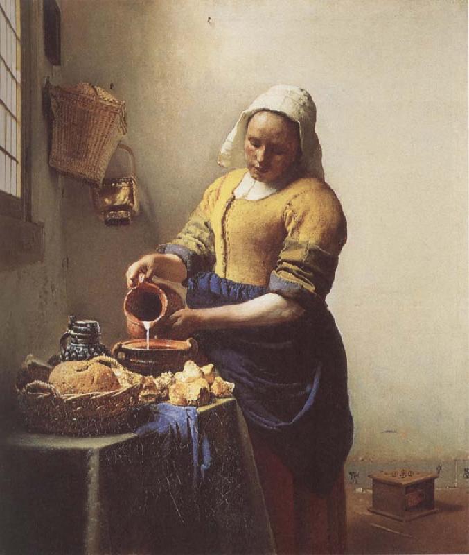 VERMEER VAN DELFT, Jan The Milkmaid